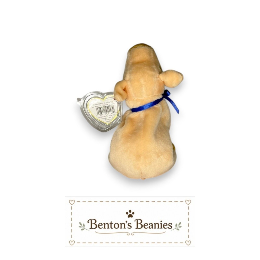 Knuckles the Pig Ty Beanie Baby | Pastel Barnyard Pal 🐷 | Mint Heart Tag ⭐ - Picture 2 of 4